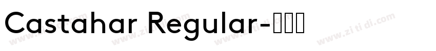Castahar Regular字体转换